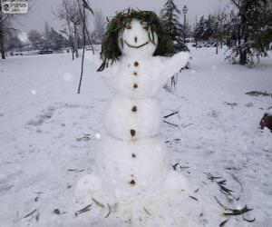 yapboz Eğlenceli bir kardan adam